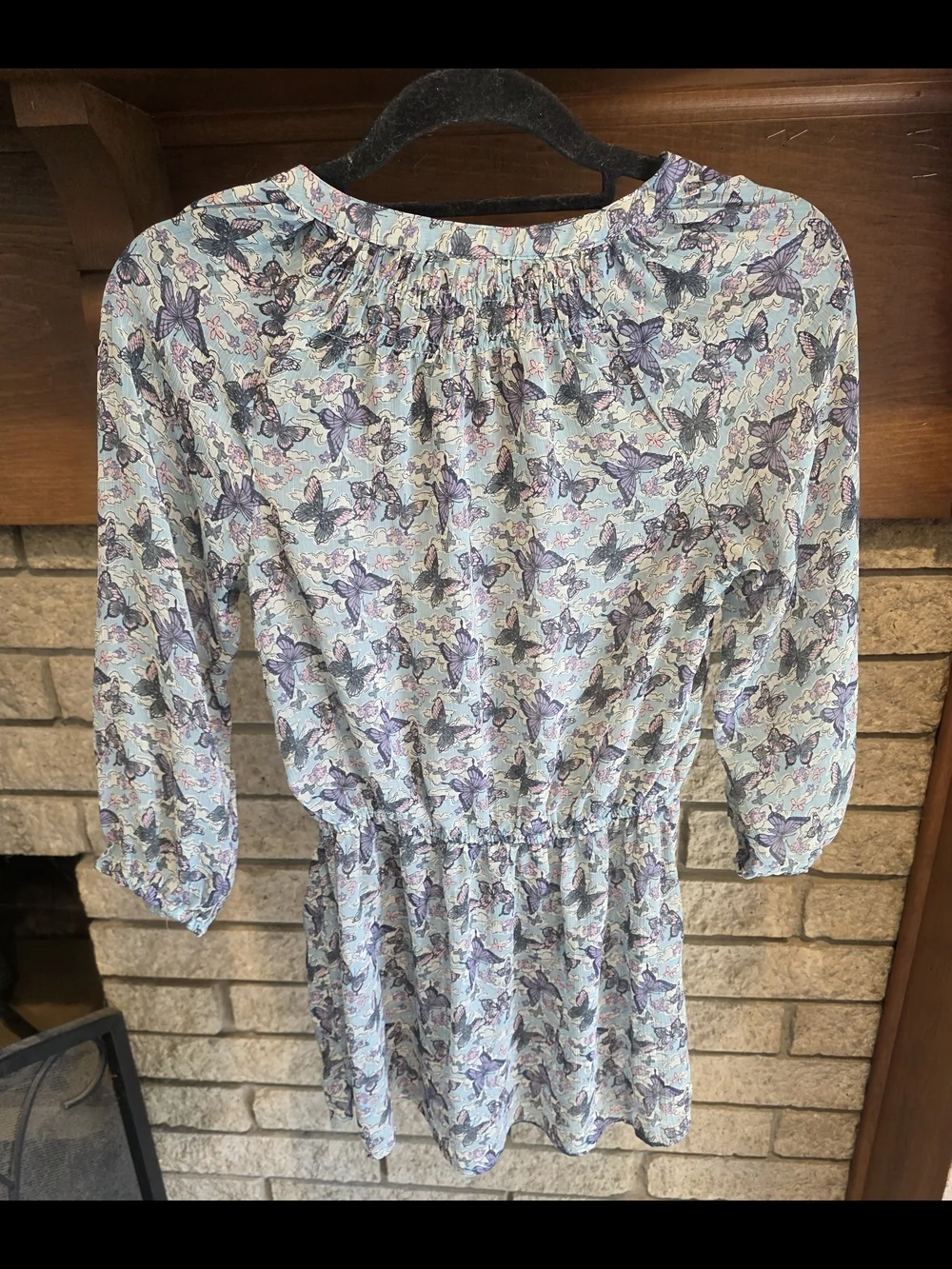 Mossimo Supply Co. Pastel Floral Peasant Tunic in Light Blue and Lavender